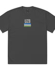 UZB Flag Side Emroidered Oversized T-shirt