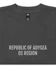 REPUBLIC OF ADYGEA 01 REGION Oversized faded t-shirt EMB