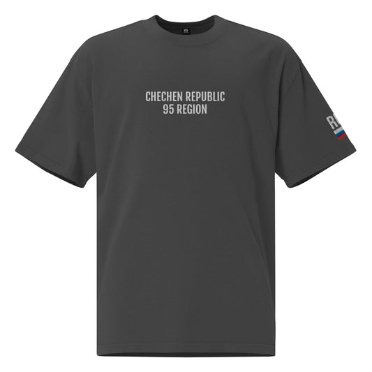 CHECHEN REPUBLIC REGION 95 REGION Oversized faded t-shirt EMB