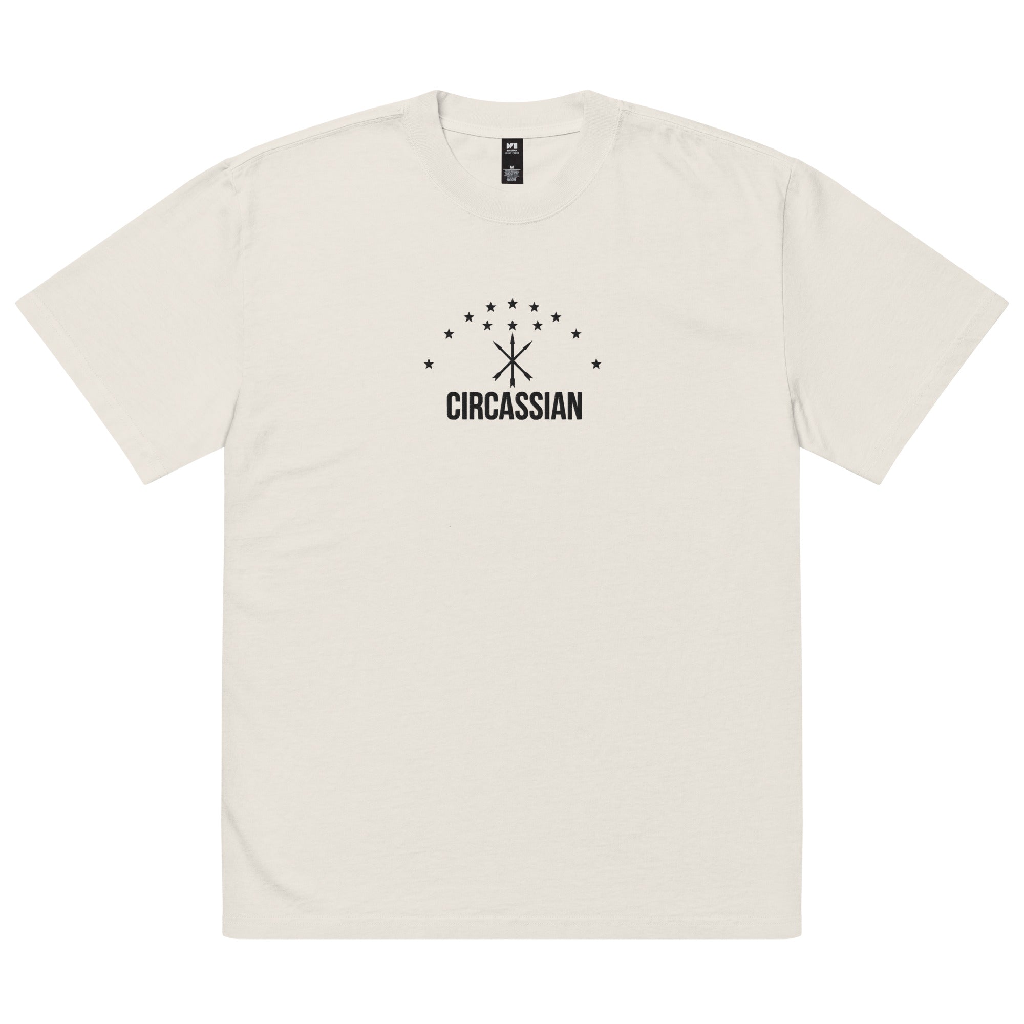 Circassian Embroidered Oversized faded t-shirt