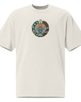 Uzbekistan Coat of Arm Embroidered Oversized faded t-shirt