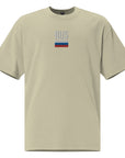 Russia Embroidered Oversized T-shirt