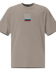 Russia Embroidered Oversized T-shirt