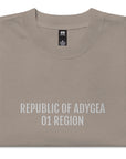 REPUBLIC OF ADYGEA 01 REGION Oversized faded t-shirt EMB