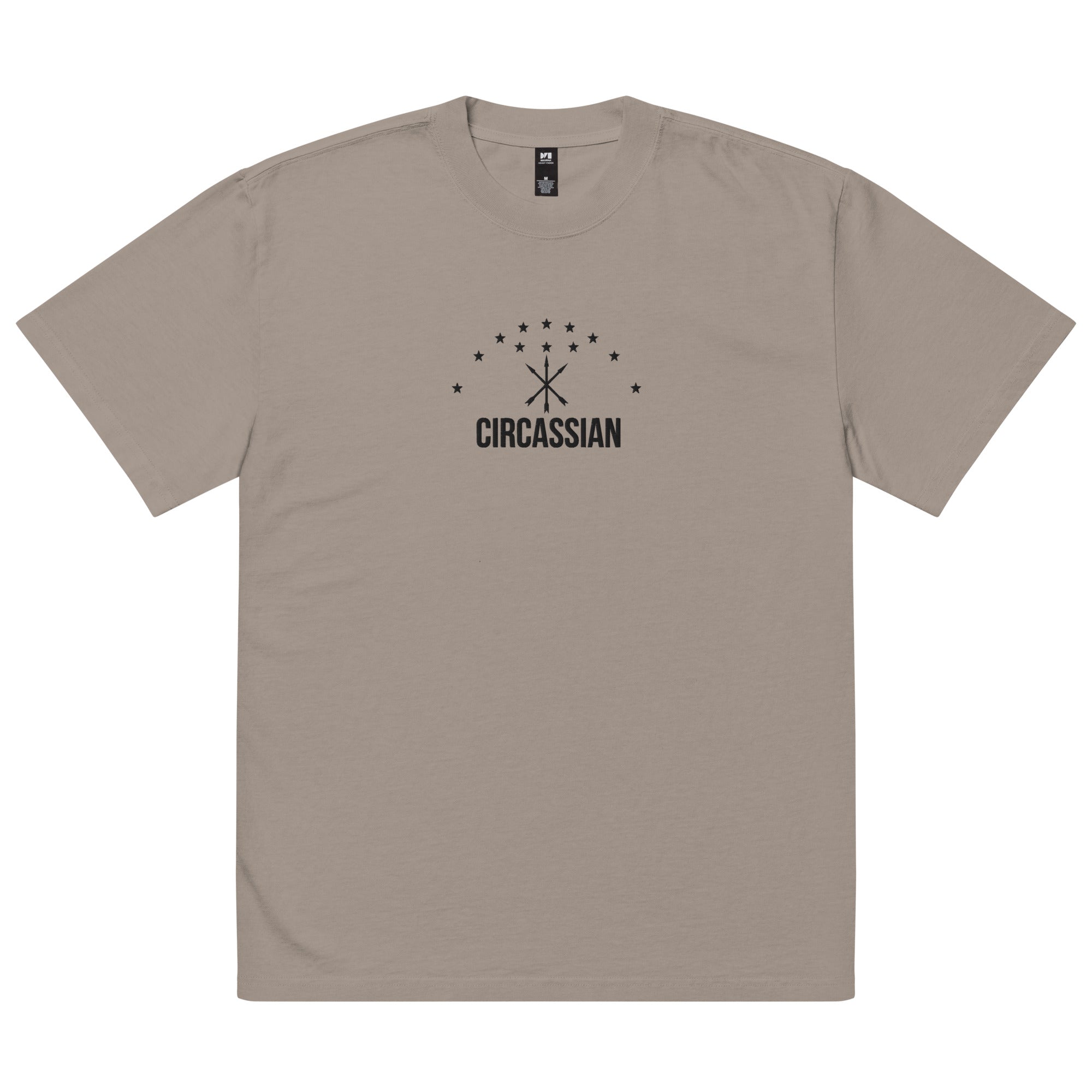 Circassian Embroidered Oversized faded t-shirt
