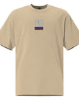 Russia Embroidered Oversized T-shirt