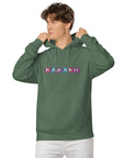 Kazakh Cutout EMB Premium Unisex pigment-dyed hoodie