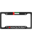 I LOVE MAQLOUBA with flag License Plate Frame