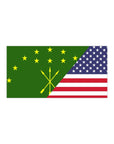 Adygea American Flag Bumper Sticker - Cultics