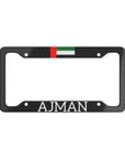 AJMAN with flag License Plate Frame - Cultics