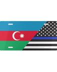 AZE/Law Enforcement Flag Vanity Plate - Cultics