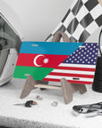 Azeri American Flag Vanity Plate - Cultics