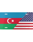Azeri American Flag Vanity Plate - Cultics