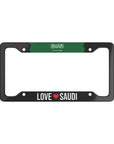 Love Saudi Premium License Plate Frame