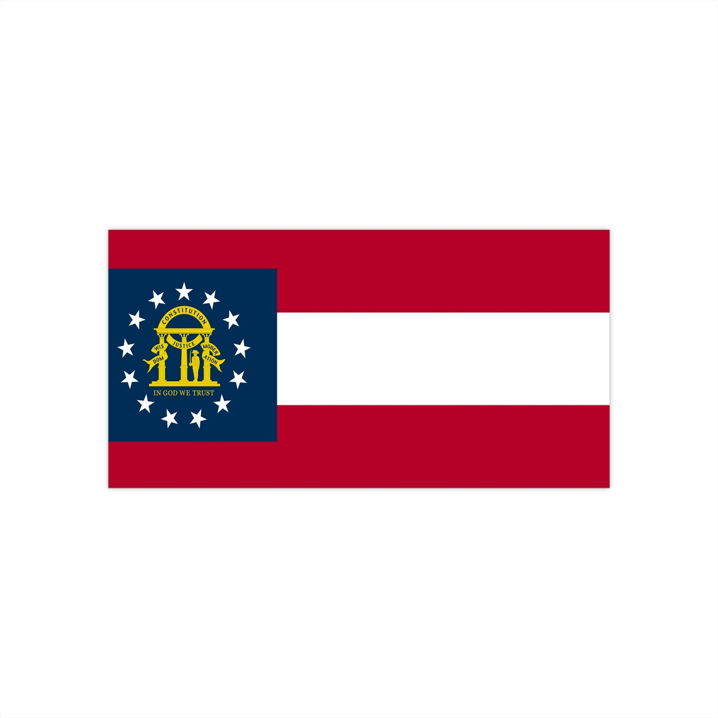 Georgia Flag Bumper Stickers