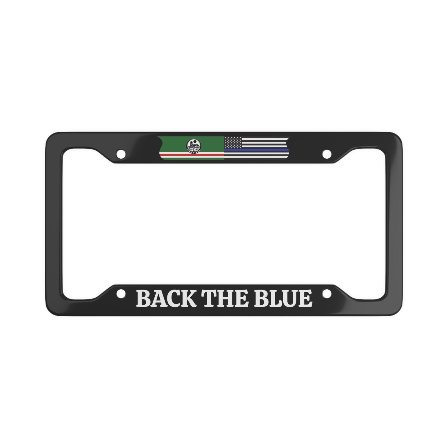 Chechen Back the Blue, Law Enforcement Appreciation License Plate Frame