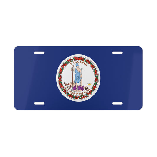 Virginia State Flag, USA Vanity Plate