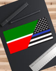 Tatar Support US Police Flag Bumper Sticker