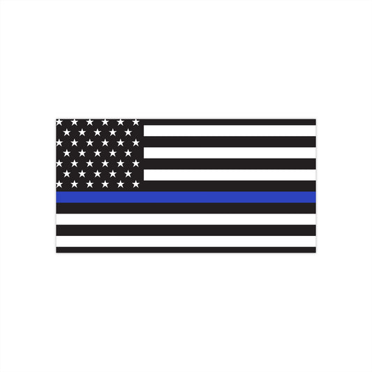 Thin Blue Line USA Flag Bumper Stickers