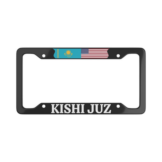 KISHI JUZ with flag License Plate Frame