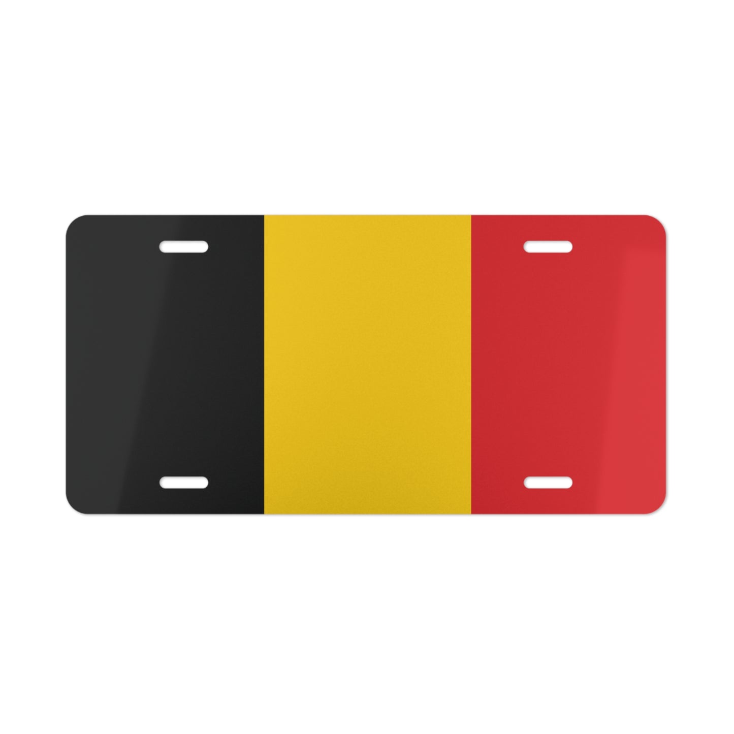 Belgium Flag Vanity Plate