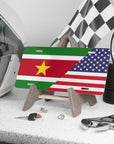 Suriname USA Flag Vanity Plate