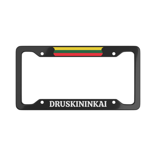 Druskininkai, Lithuania Flag License Plate Frame