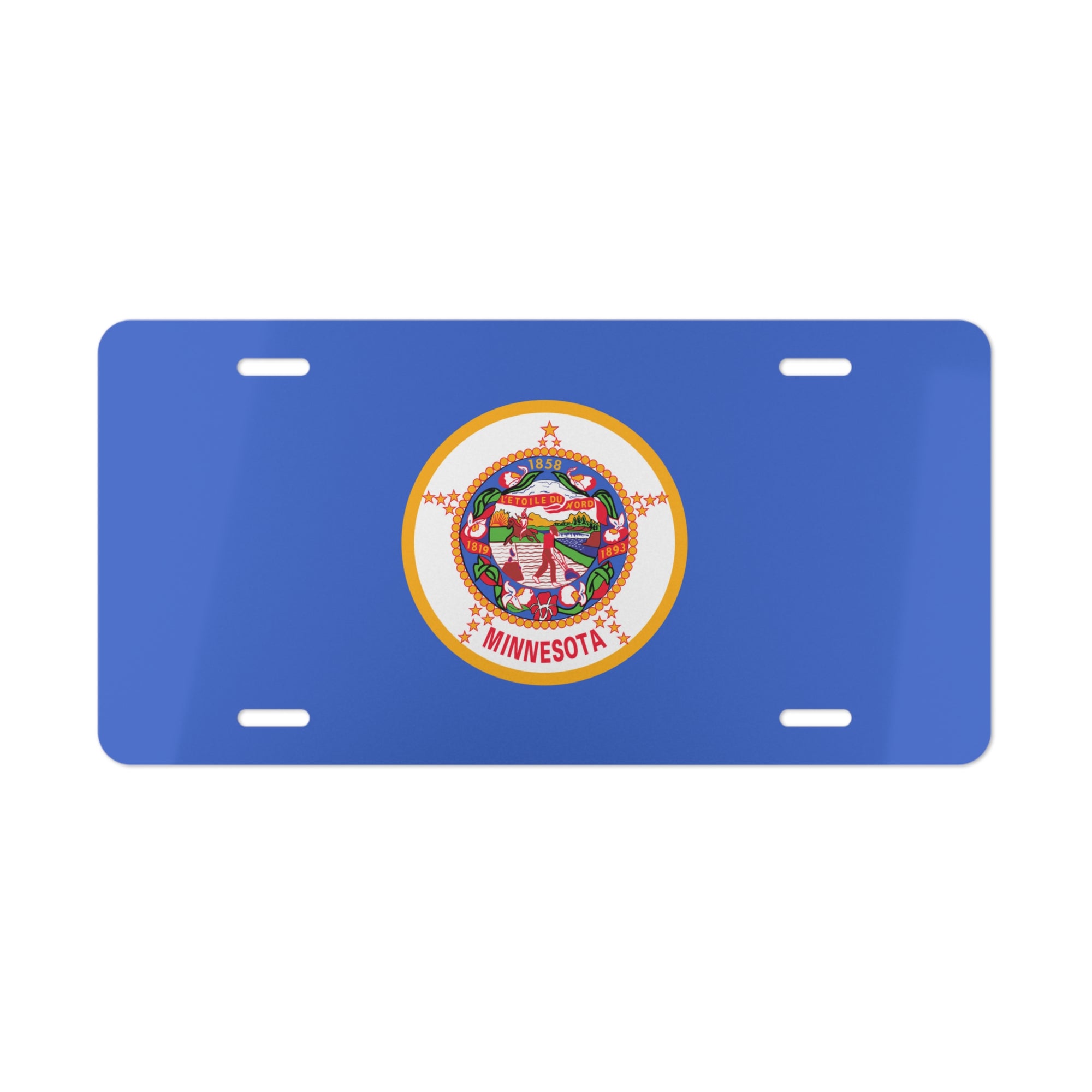 Minnesota State Flag, USA Vanity Plate