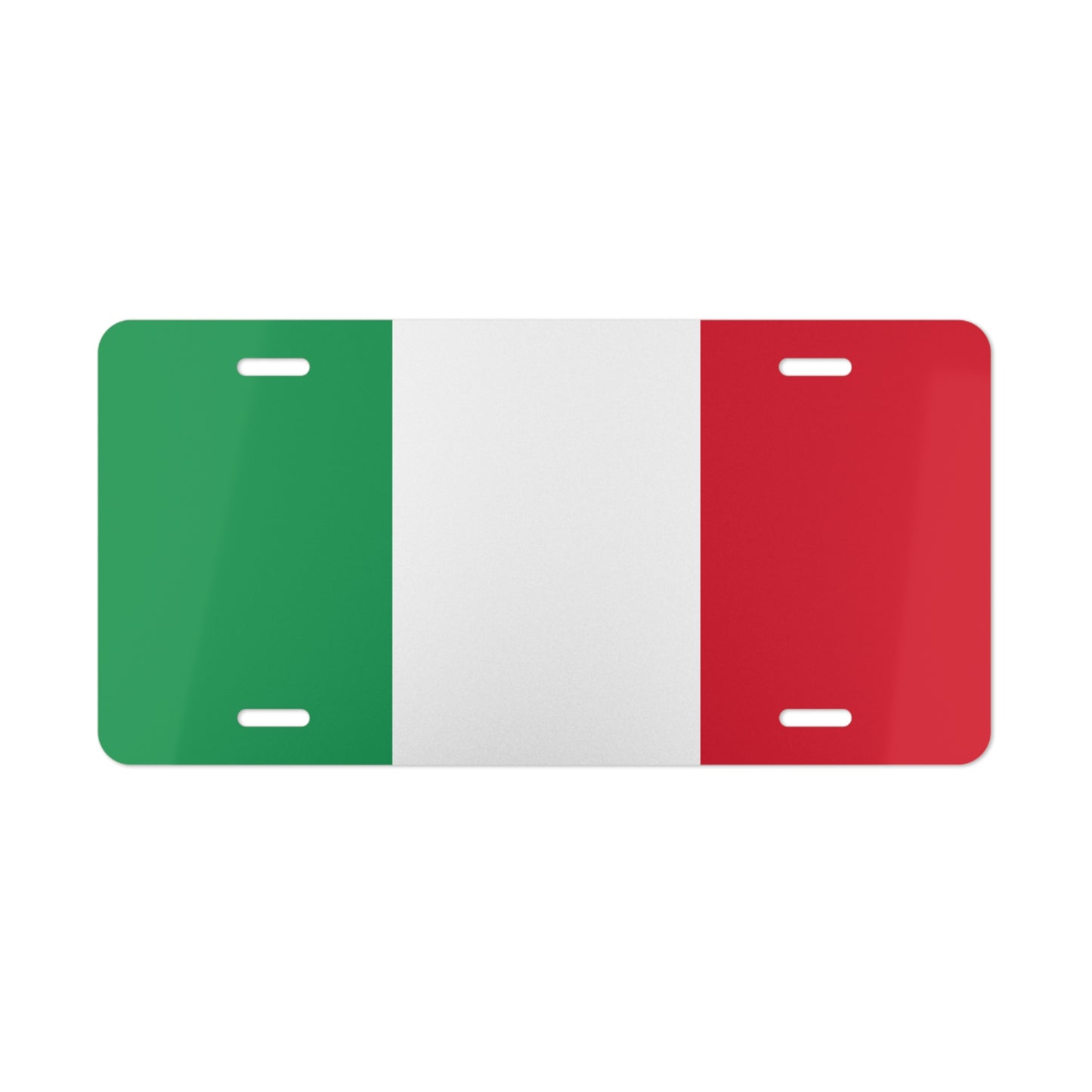 Italy Flag Vanity Plate