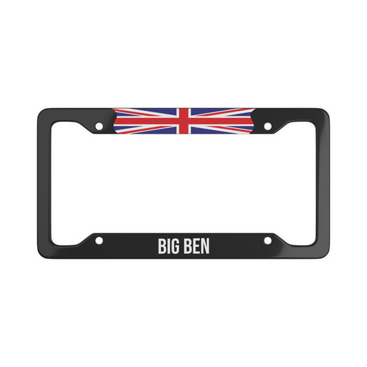 Big Ben UK Flag Car Plate Frame