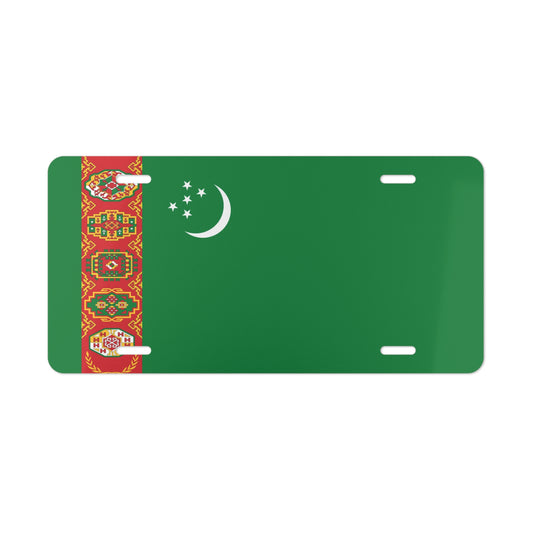 Turkmenistan Flag Vanity Plate