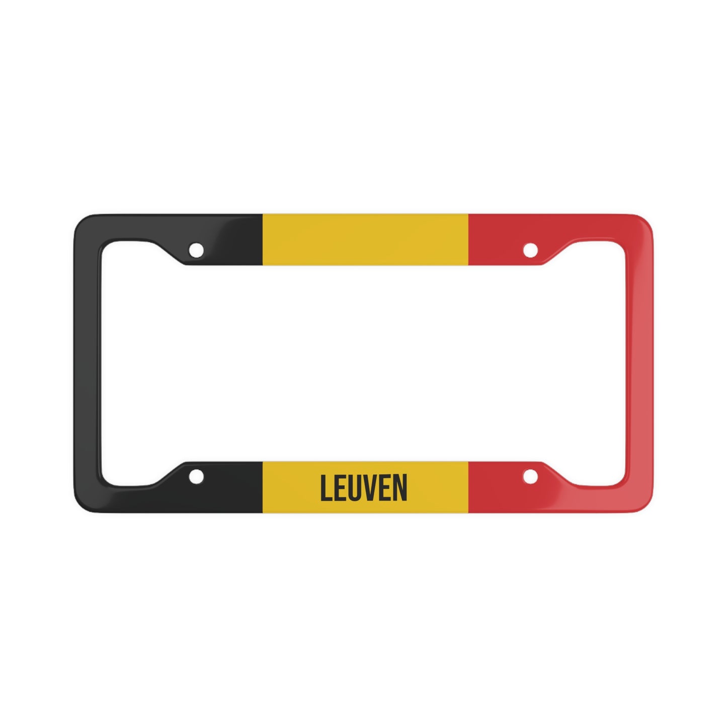 Leuven Belgium Flag Car Plate Frame