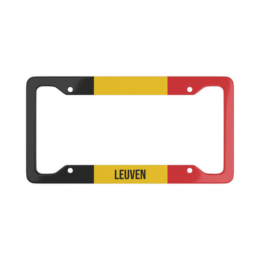 Leuven Belgium Flag Car Plate Frame