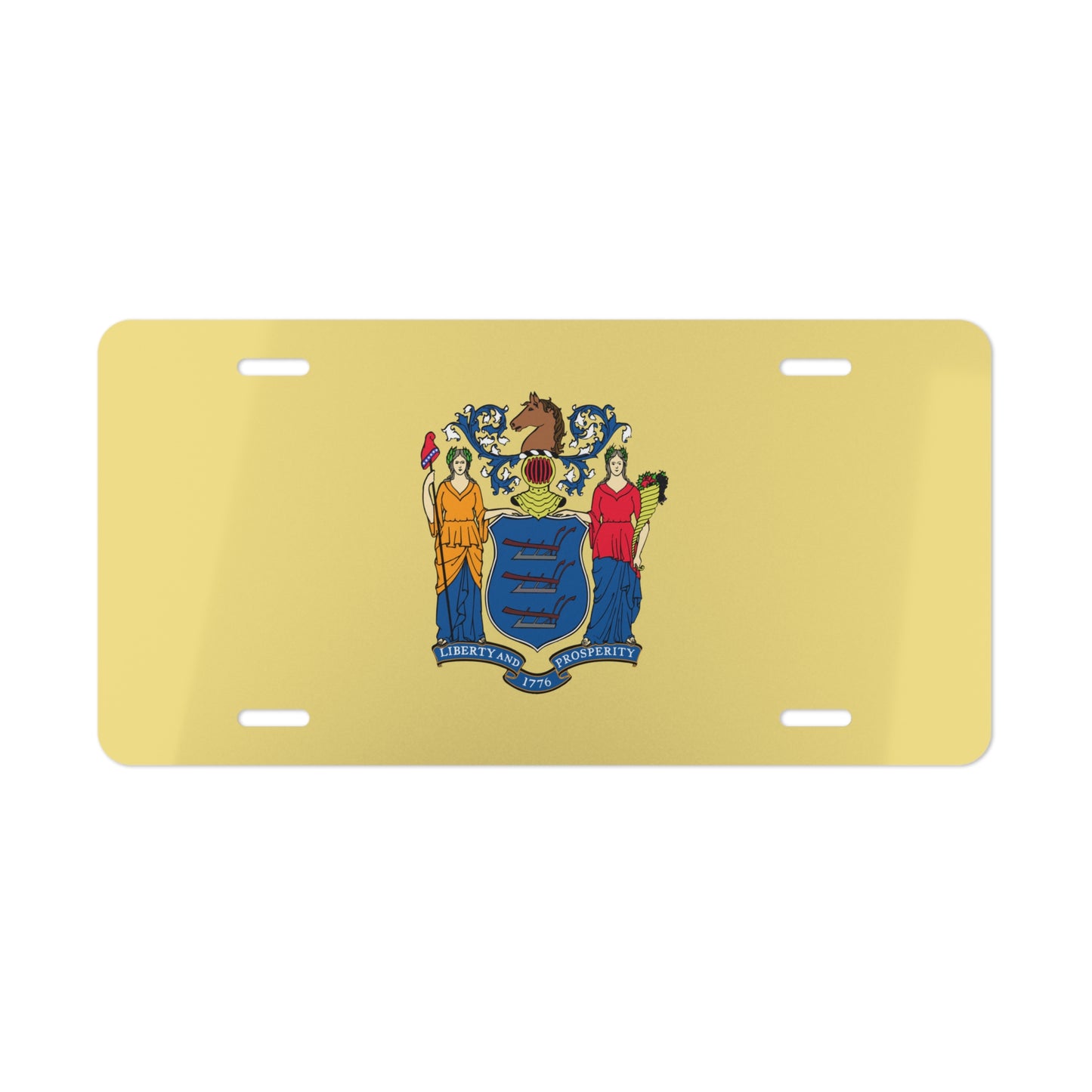 New Jersey State Flag, USA Vanity Plate