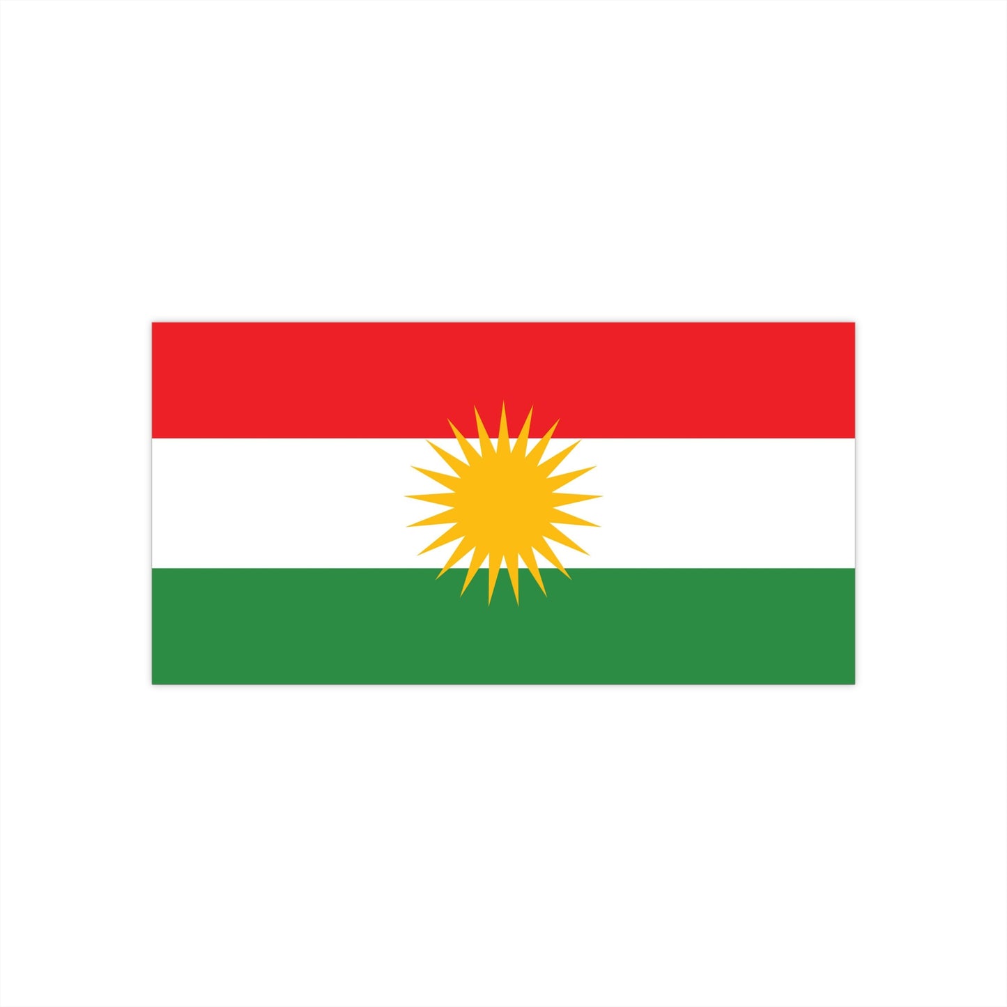 Kurdistan Flag Bumper Stickers