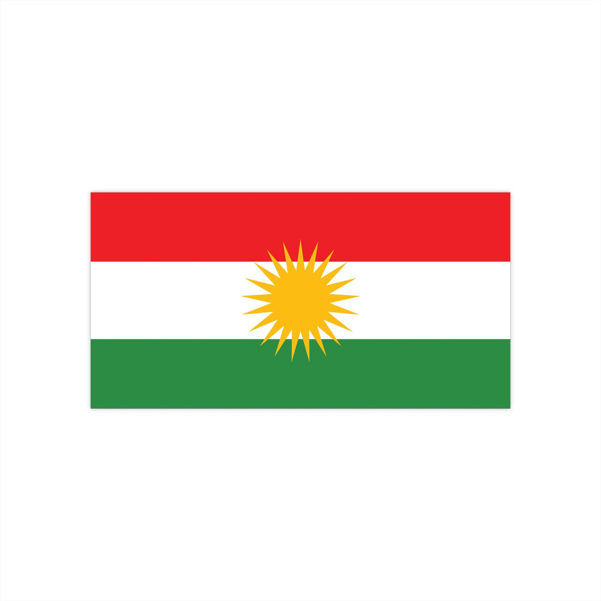 Kurdistan Flag Bumper Stickers