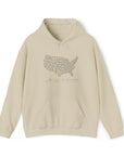 USA Map Unisex Hoodie