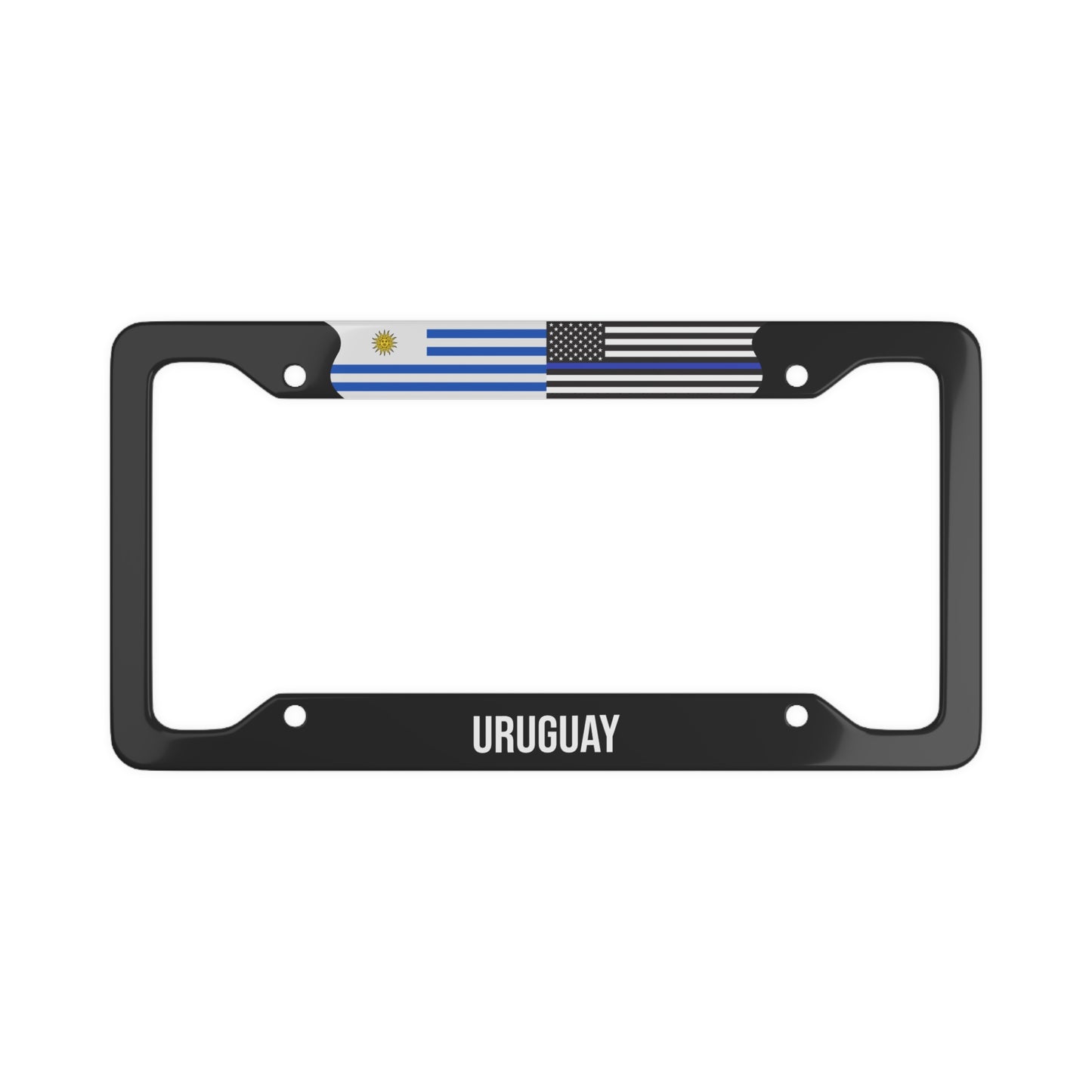 Uruguay Support Police Premium License Plate Frame