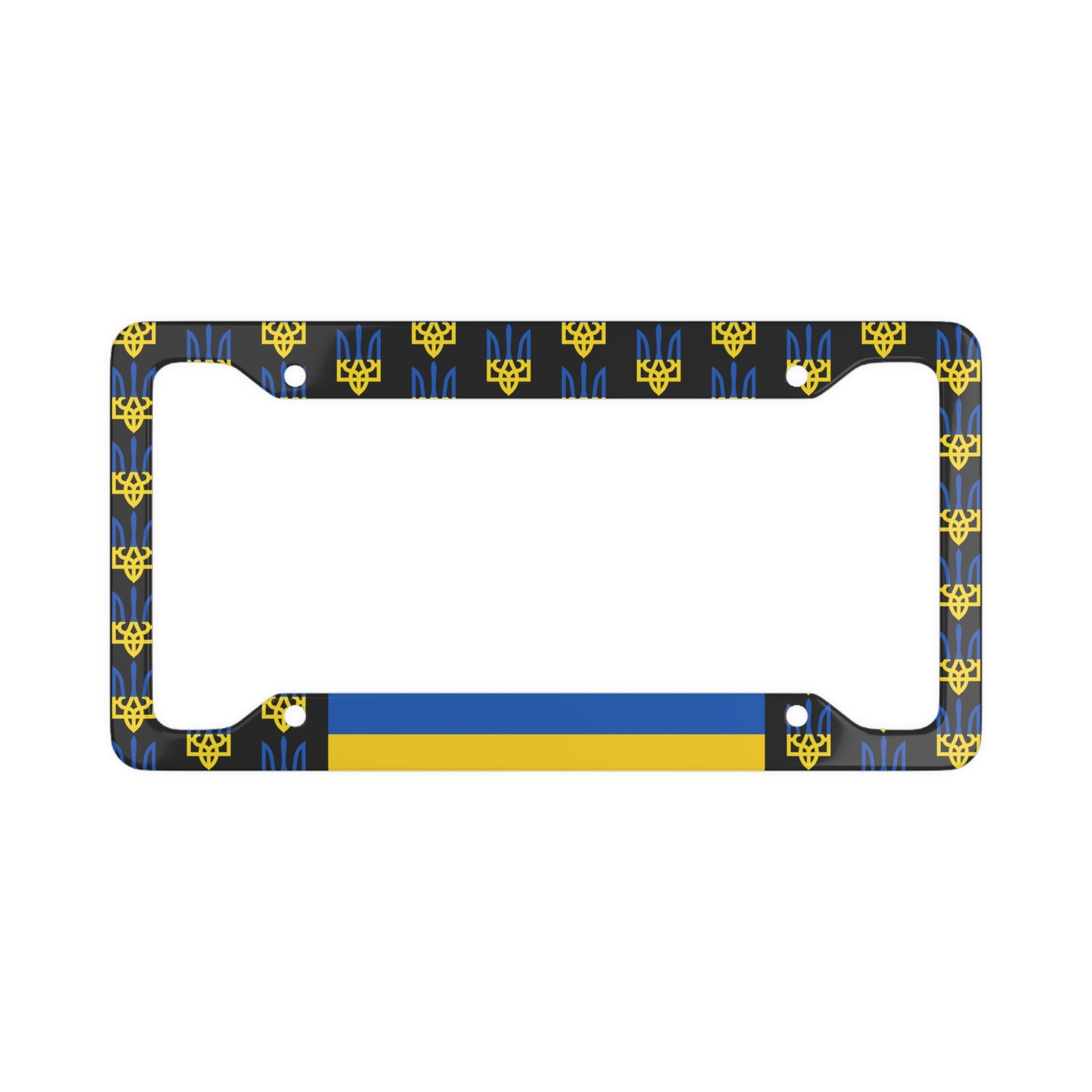 Tryzub Pattern License Plate Frame