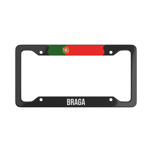 Braga Portugal Flag Car Plate Frame