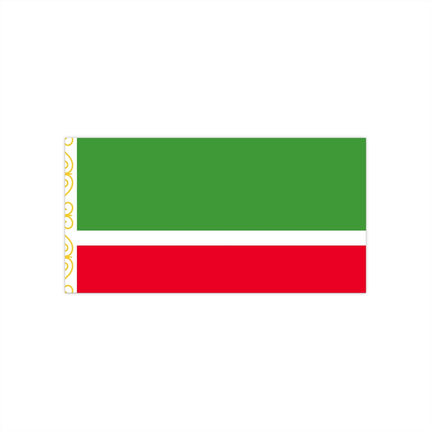 Chechen Flag Bumper Sticker