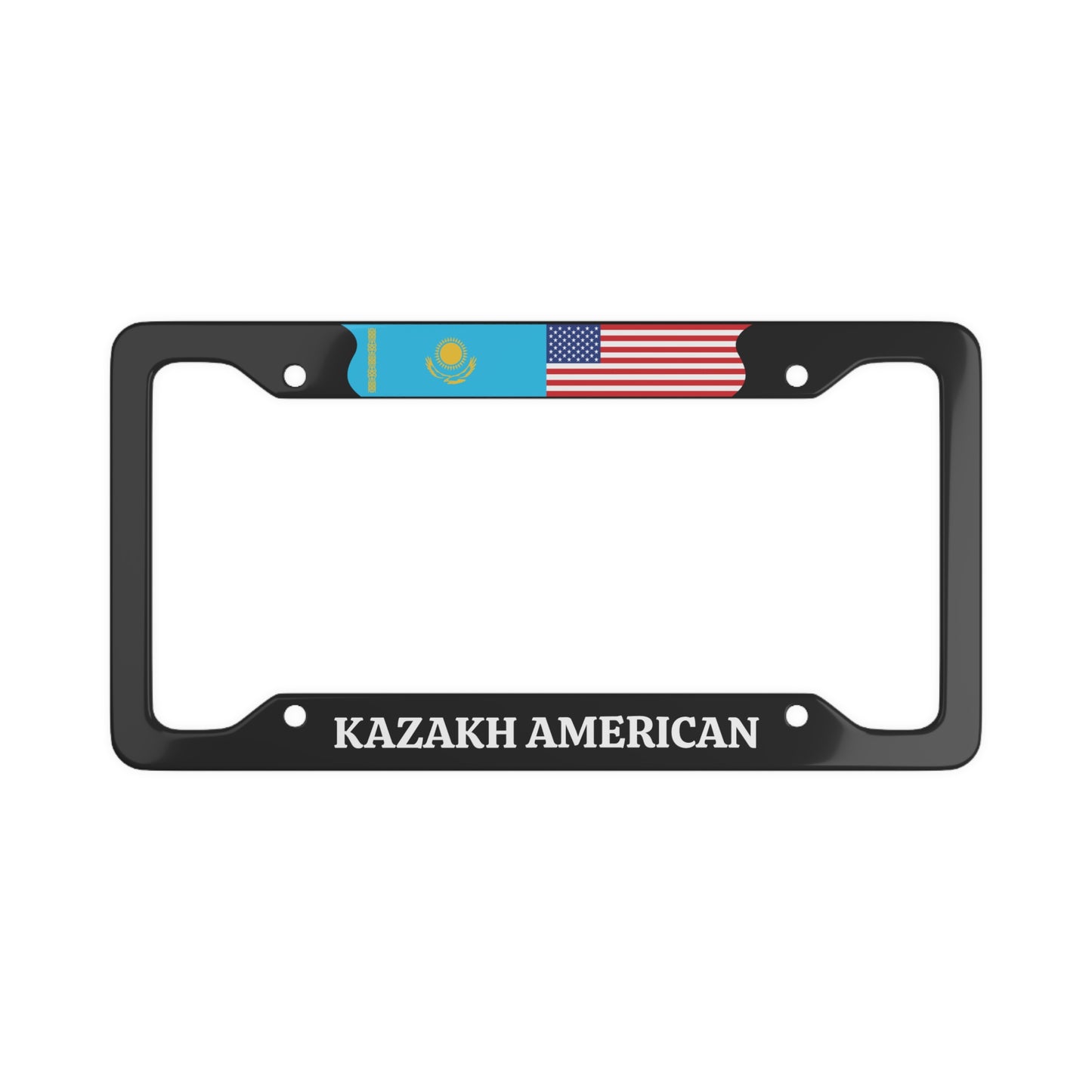 KAZAKH AMERICAN License Plate Frame