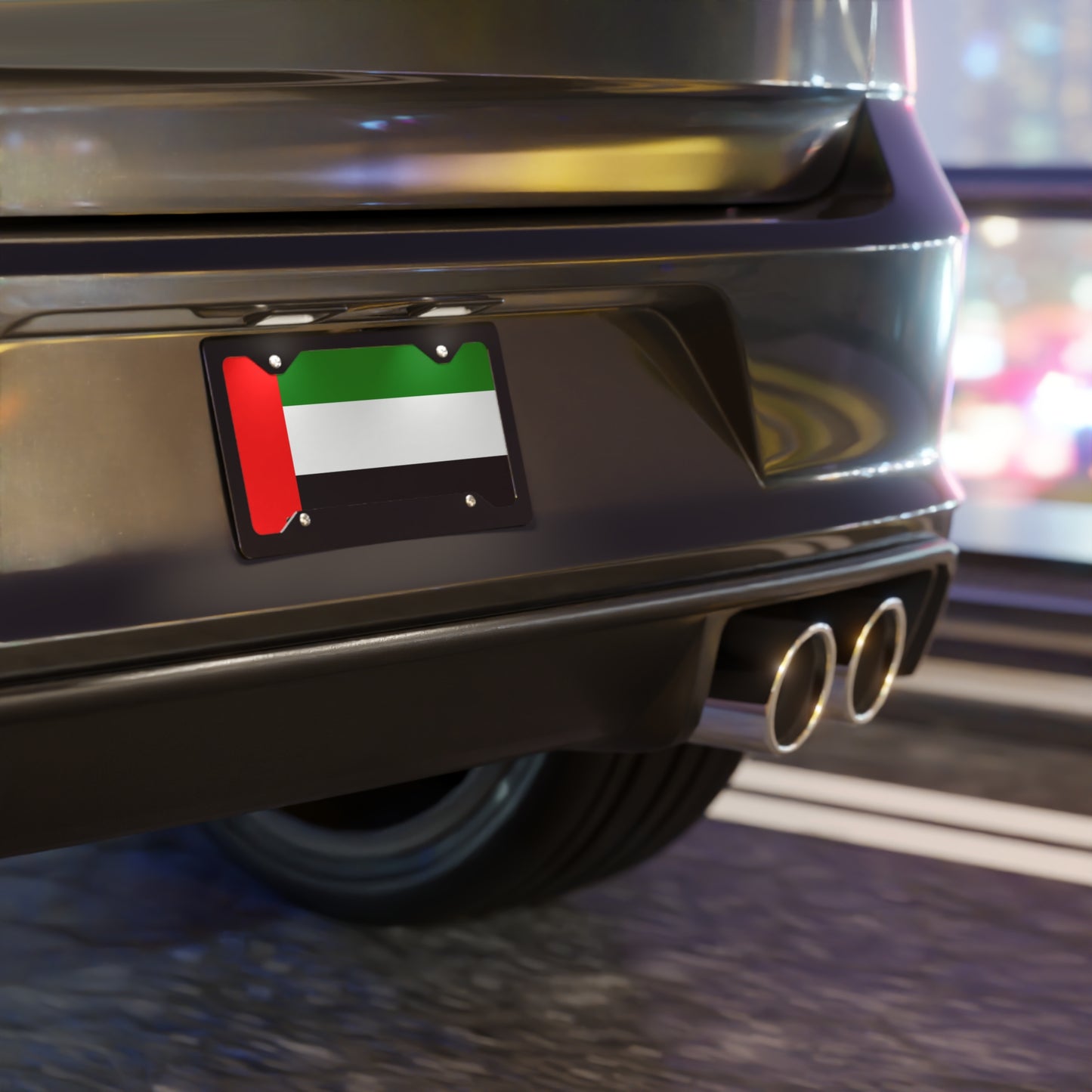 UAE Flag Vanity Plate