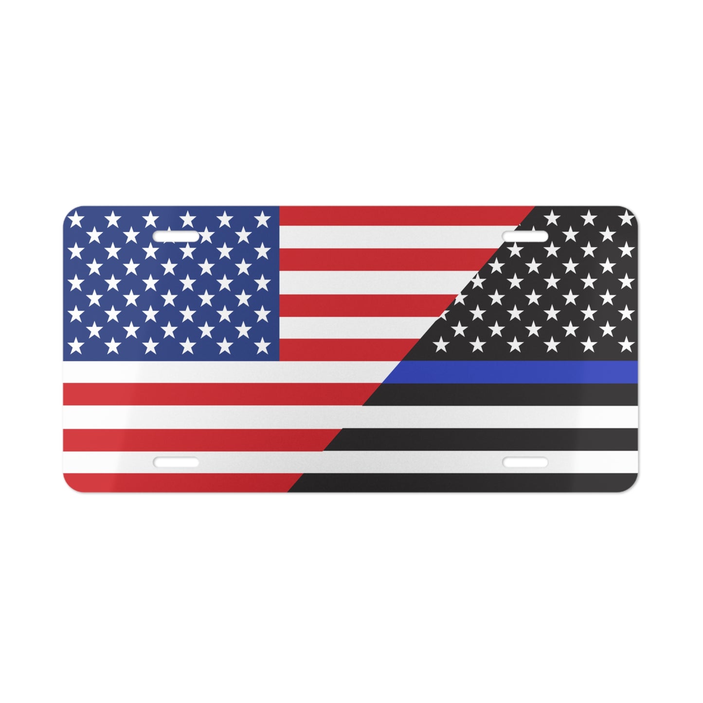 USA/Law Enforcement Flag Vanity Plate