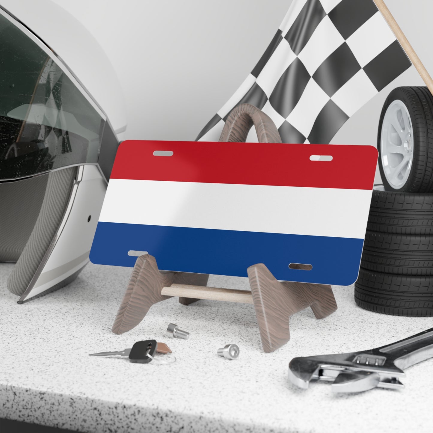 Netherlands Flag Vanity Plate