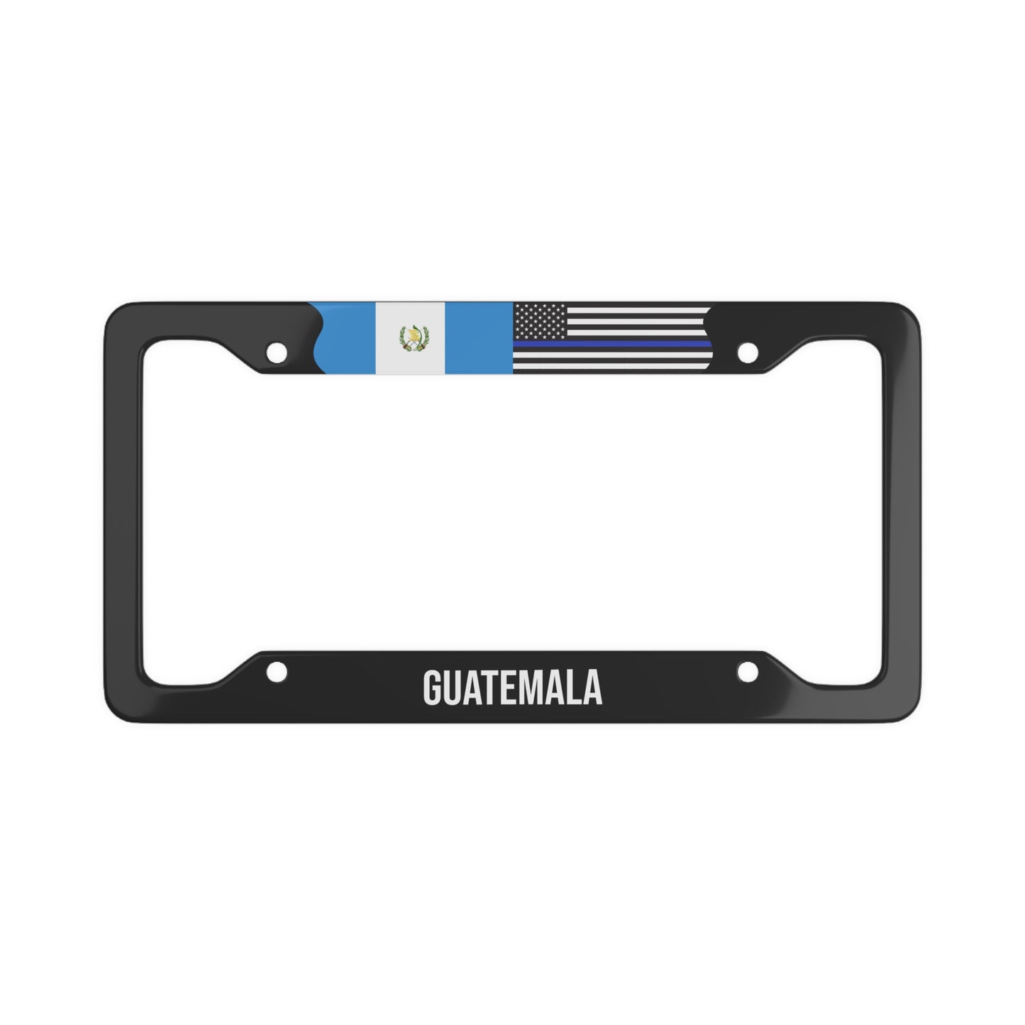 Guatemala Support Police Premium License Plate Frame