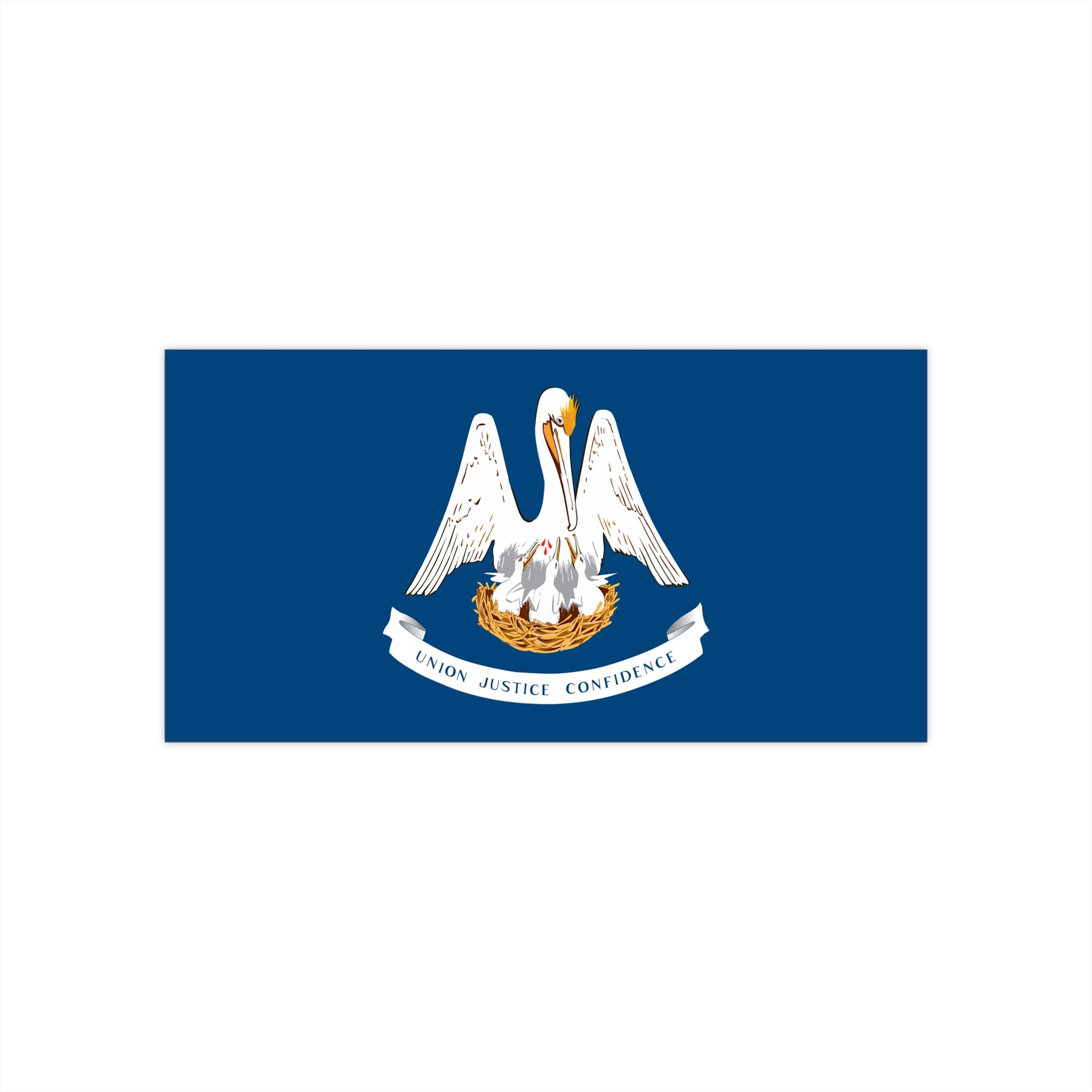 Louisiana Flag Bumper Stickers