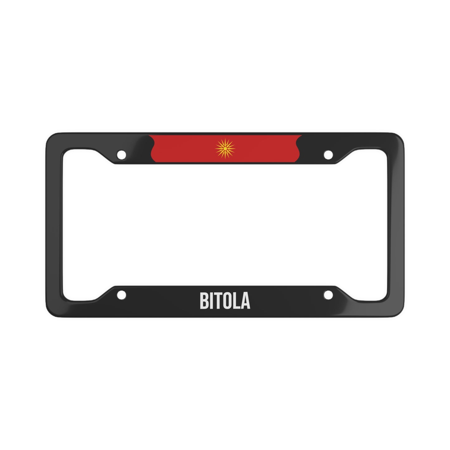 Bitola Macedonia Old Flag Car Frame