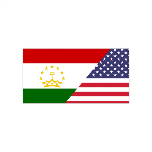 Tajik American Flag Bumper Stickers