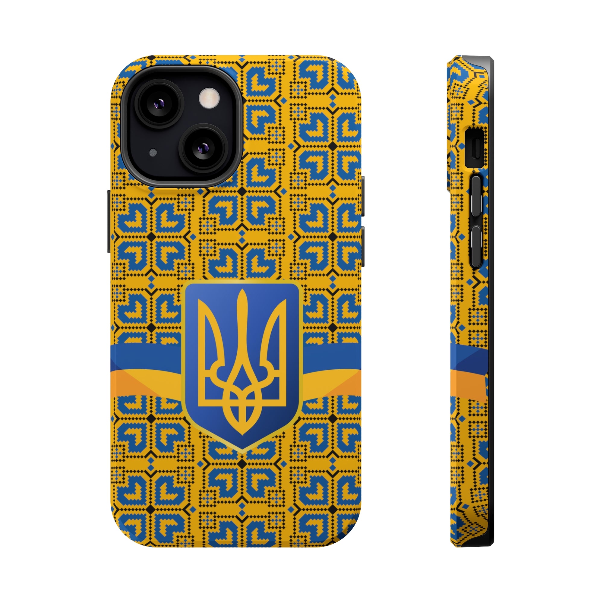 Ukraine Flag Emblem MagSafe Tough Cases